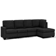 Artiss Dark Grey 5-Seater Modular Sofa Set