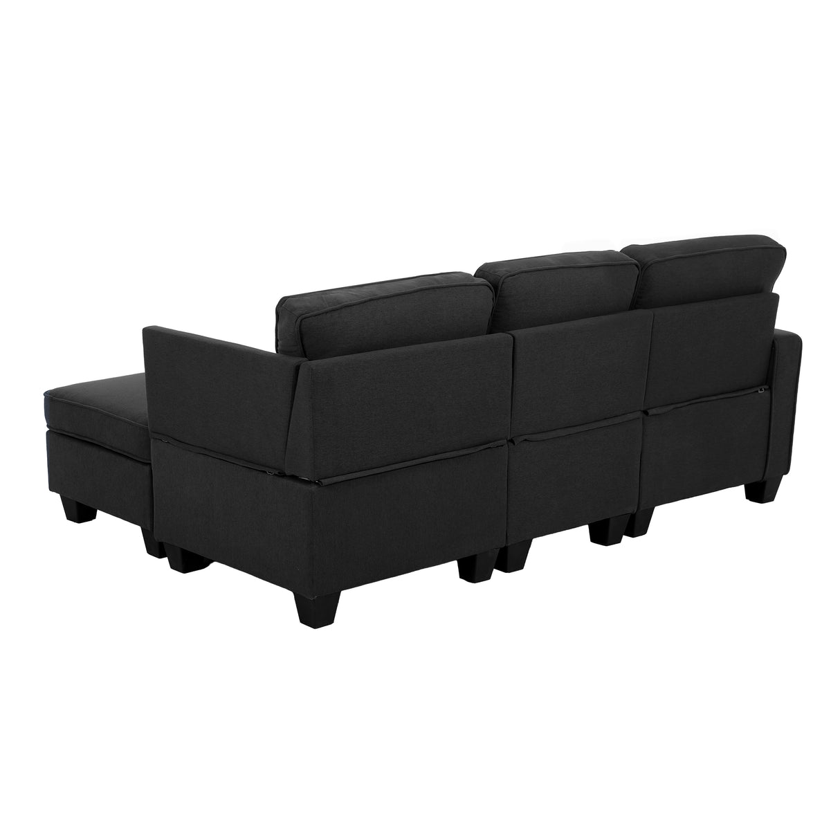Artiss Modular Sofa Chaise Set 4-seater Dark Grey