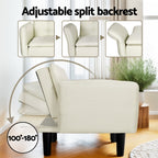 Artiss Serena 3 Seater Sofa Bed - Beige