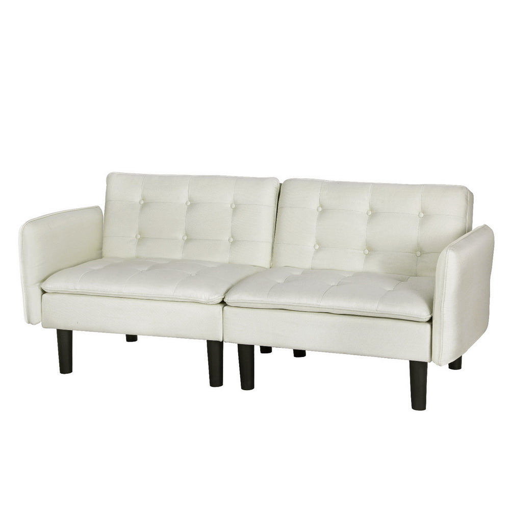 Artiss Serena 3 Seater Sofa Bed - Beige