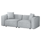 Artiss Modern Grey 2-Seater Sofa Chaise