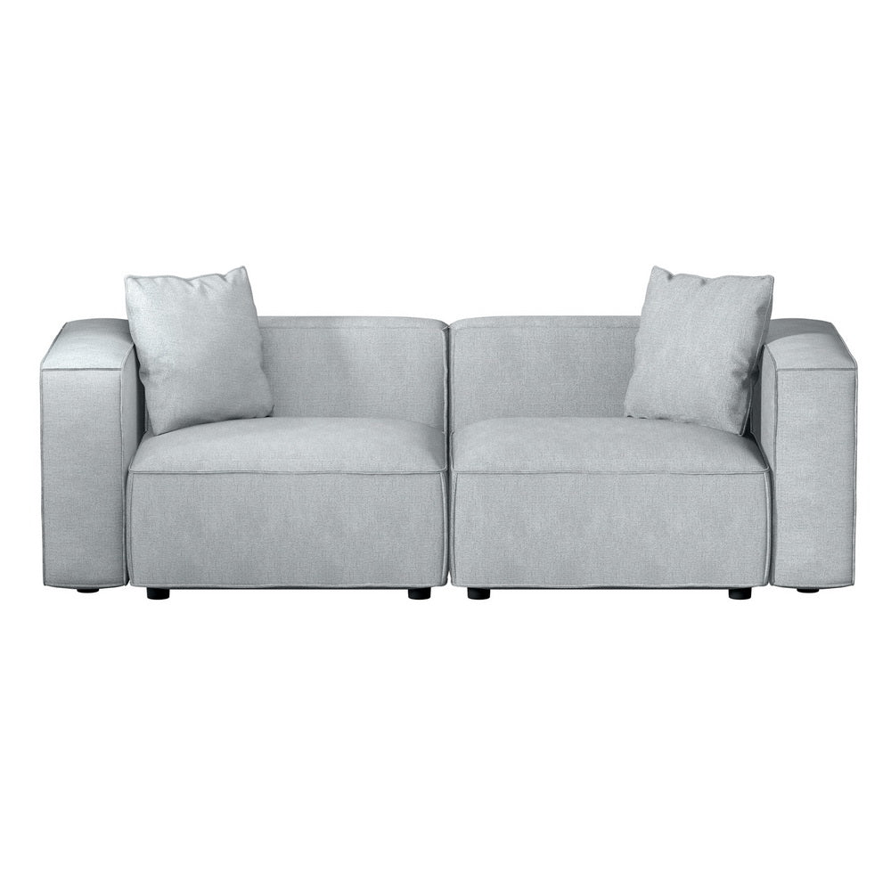 Artiss Modern Grey 2-Seater Sofa Chaise
