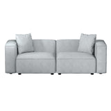 Artiss Modern Grey 2-Seater Sofa Chaise