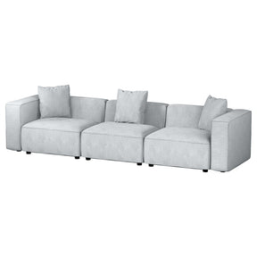 Artiss Grey 3-Seater Modular Sofa Chaise