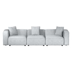 Artiss Grey 3-Seater Modular Sofa Chaise
