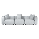 Artiss Grey 3-Seater Modular Sofa Chaise