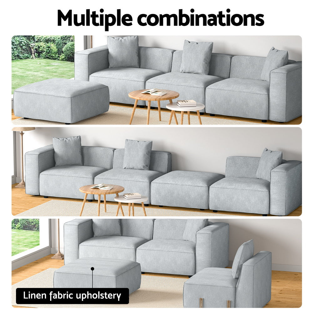 Artiss Modern Modular 4-Seater Sofa Set