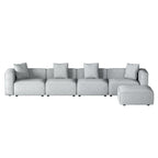 Artiss 5-Seater Modular Sofa Chaise in Grey