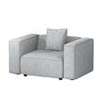 Artiss Modular Grey 1-Seater Sofa Chaise