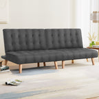 Artiss Grey Fabric Single Seater Sofa Bed