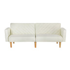 Artiss Sienna Convertible Sofa Bed - Beige
