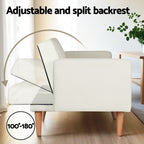 Artiss Sienna Convertible Sofa Bed - Beige