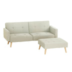 Artiss Scott Convertible Sofa Bed - Beige