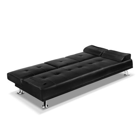 Artiss Luxurious 3-Seater Convertible Sofa Bed