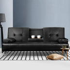 Artiss Luxurious 3-Seater Convertible Sofa Bed