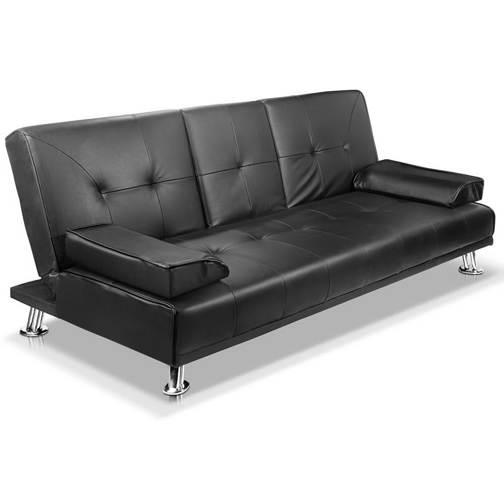 Artiss Luxurious 3-Seater Convertible Sofa Bed