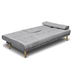 Artiss 188CM Grey Faux Linen Sofa Bed