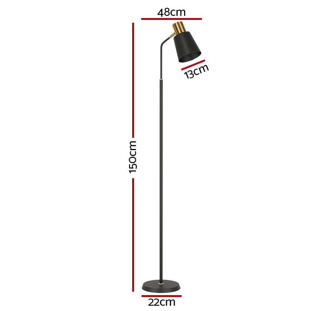Modern Black LED Floor Lamp for Home and Office