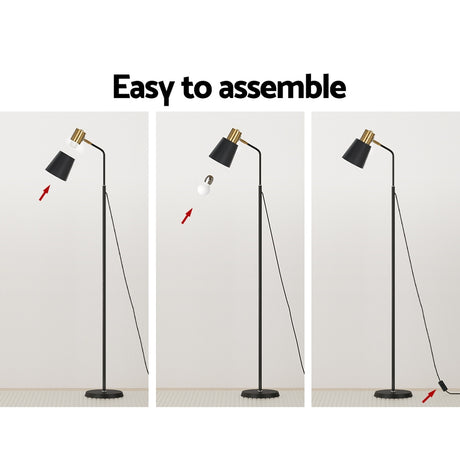 Modern Black LED Floor Lamp for Home and Office