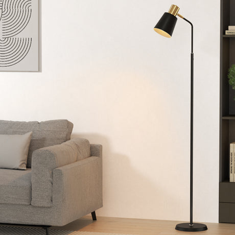 Modern Black LED Floor Lamp for Home and Office