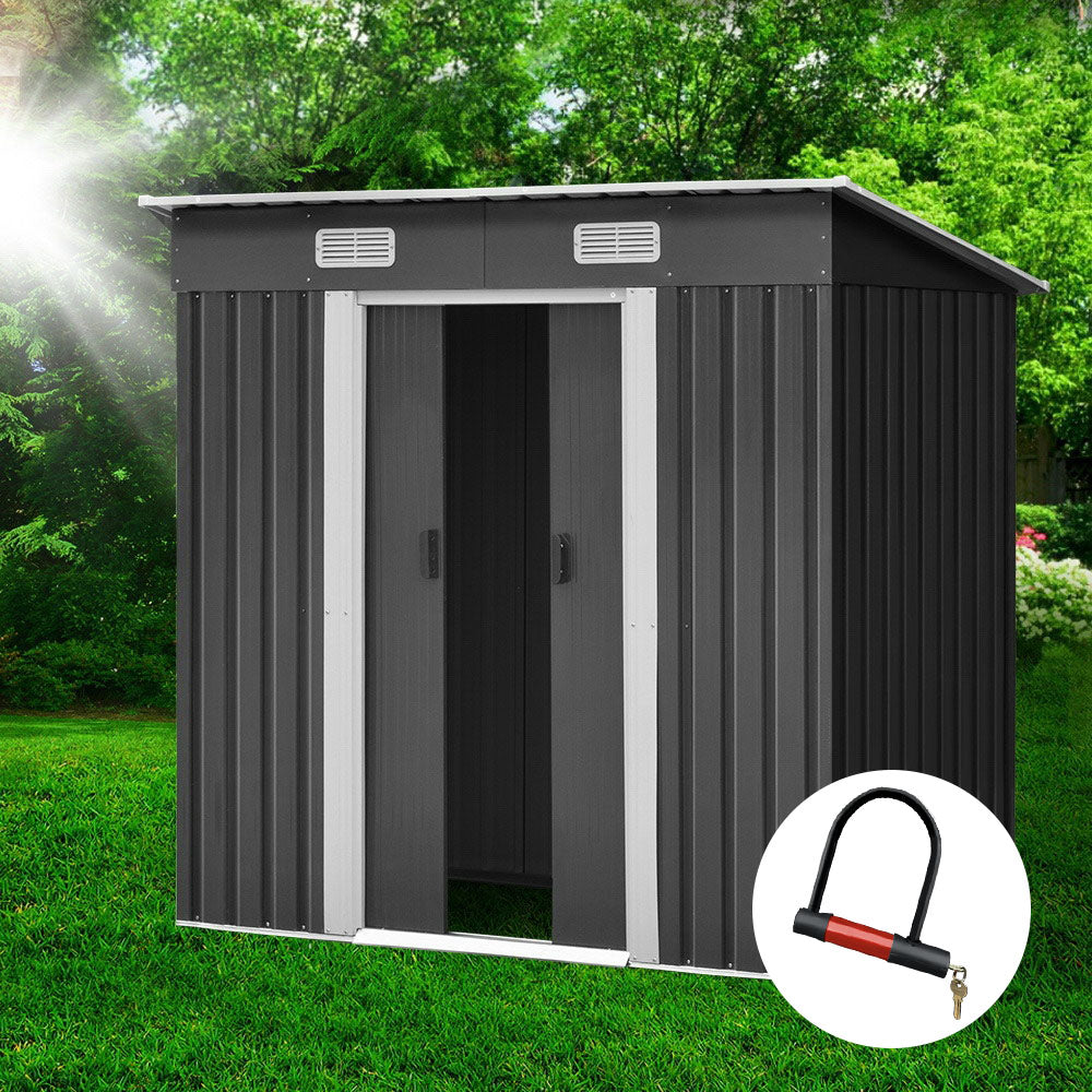 Giantz Metal Garden Shed - 1.94x1.21M Outdoor Storage