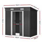 Giantz Metal Garden Shed - 1.94x1.21M Outdoor Storage
