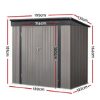 Giantz 1.95x1.31M Durable Garden Shed