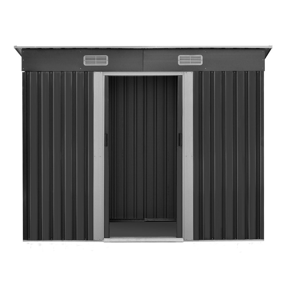 Giantz 2.38x1.31M Metal Garden Shed