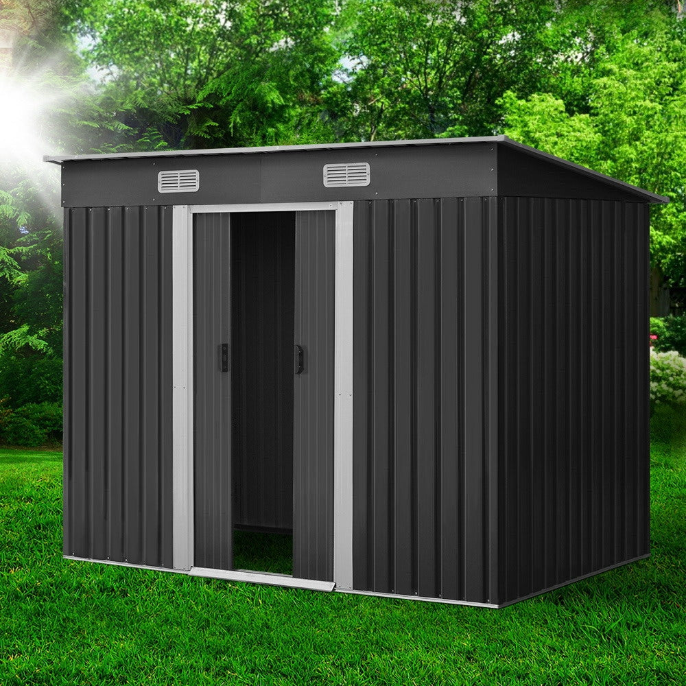 Giantz 2.38x1.31M Metal Garden Shed