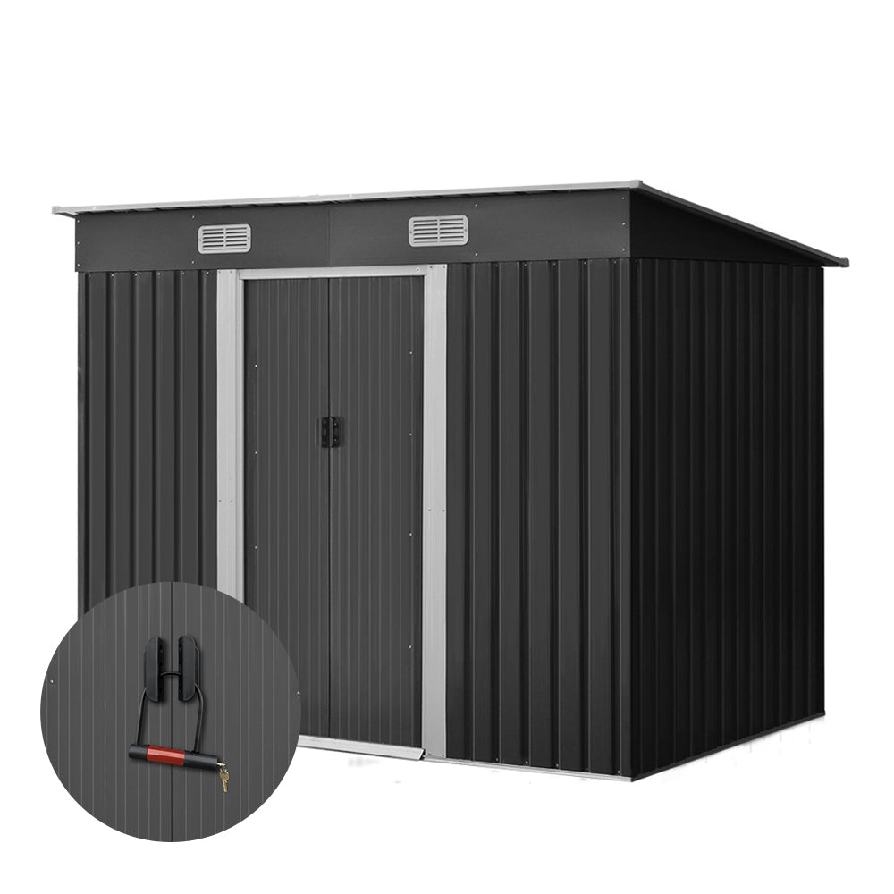 Giantz 2.38x1.31M Metal Garden Shed