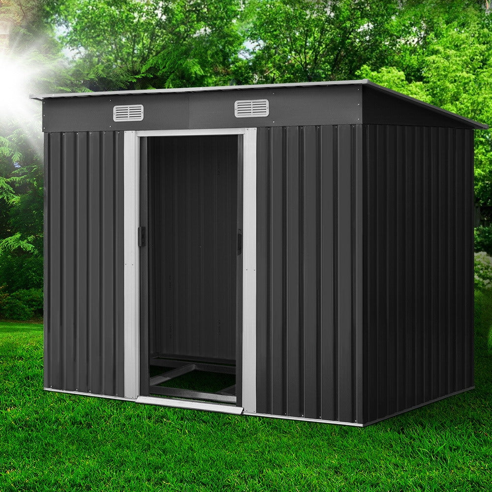 Giantz 2.38x1.31M Metal Garden Shed