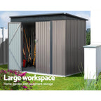 Giantz 2.31x1.31M Metal Garden Shed