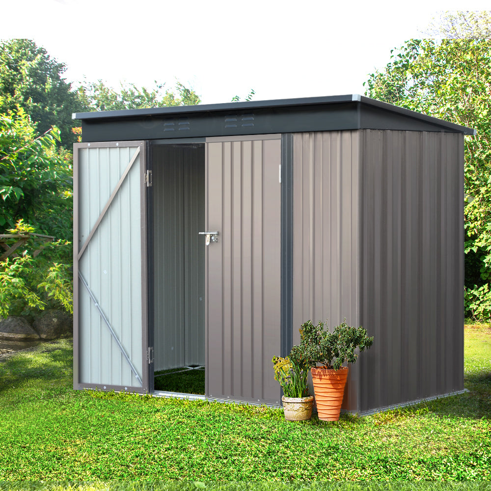 Giantz 2.31x1.31M Metal Garden Shed
