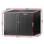 Giantz Metal Garden Shed - Durable Outdoor Storage