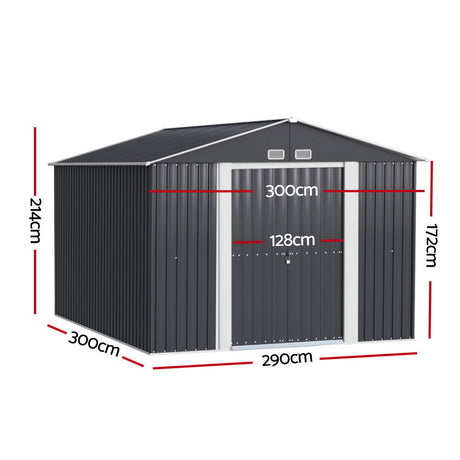 Giantz 3x3M Steel Garden Shed