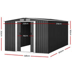 Giantz 2.58x3.14M Metal Garden Shed