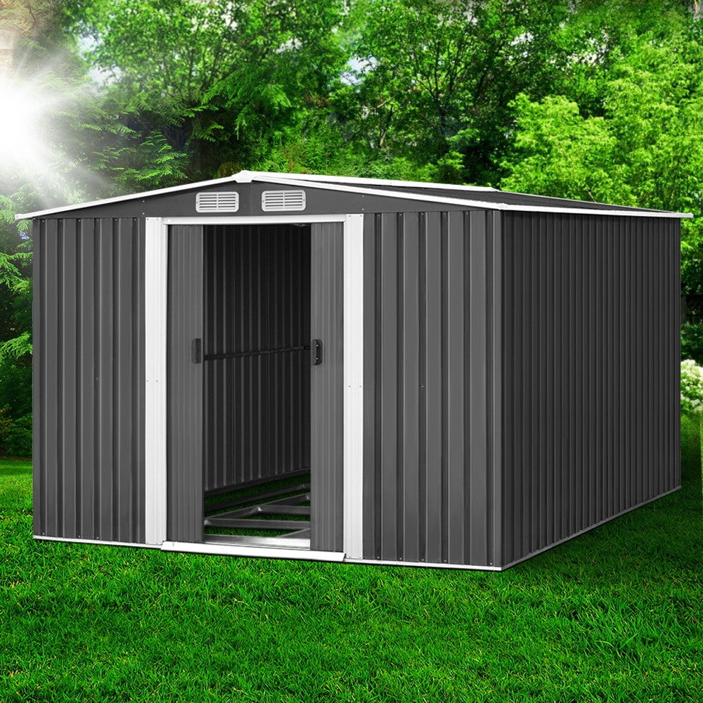 Giantz 2.58x3.14M Metal Garden Shed