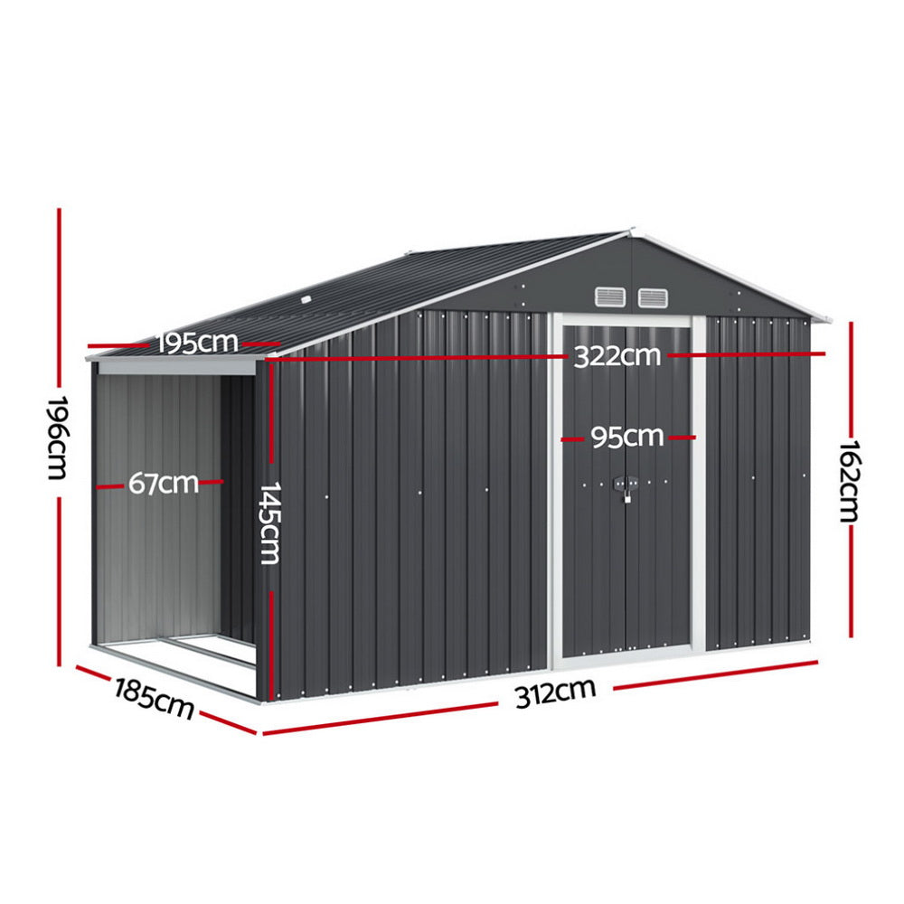 Giantz Outdoor Garden Shed - 3.22x1.96M