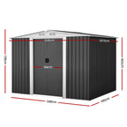 Giantz 2.58x2.07M Metal Garden Shed