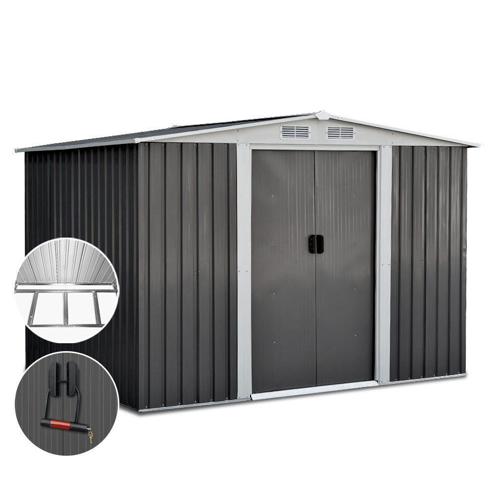 Giantz 2.58x2.07M Metal Garden Shed