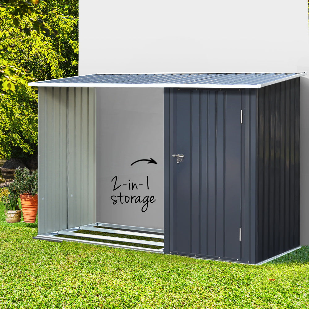 Giantz 2-in-1 Garden Shed for Outdoor Storage