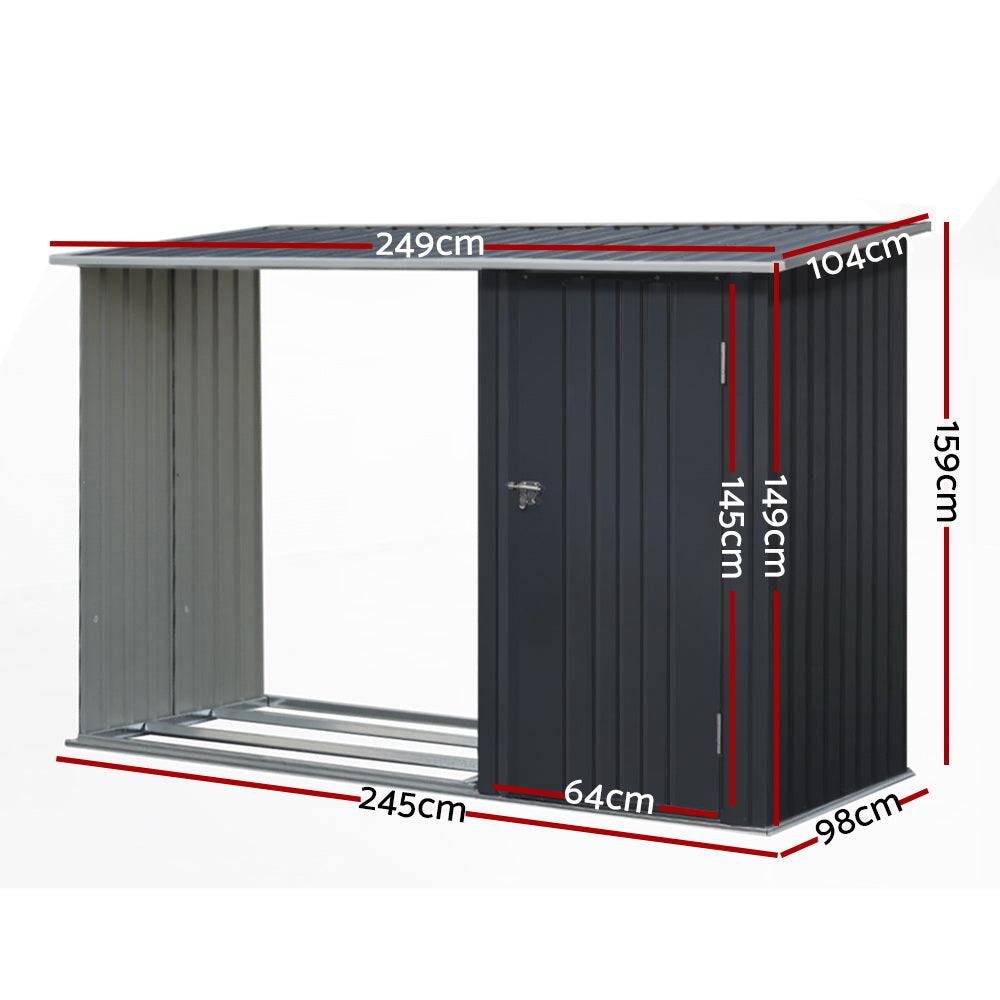 Giantz 2-in-1 Garden Shed for Outdoor Storage