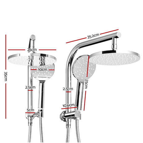 Cefito 9'' Dual Rain Shower Head Set