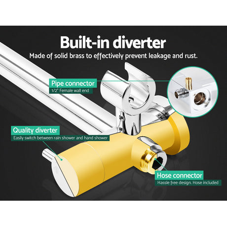 Cefito 9'' Dual Rain Shower Head Set