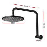 High-Pressure 9'' Rain Shower Head in Matte Black