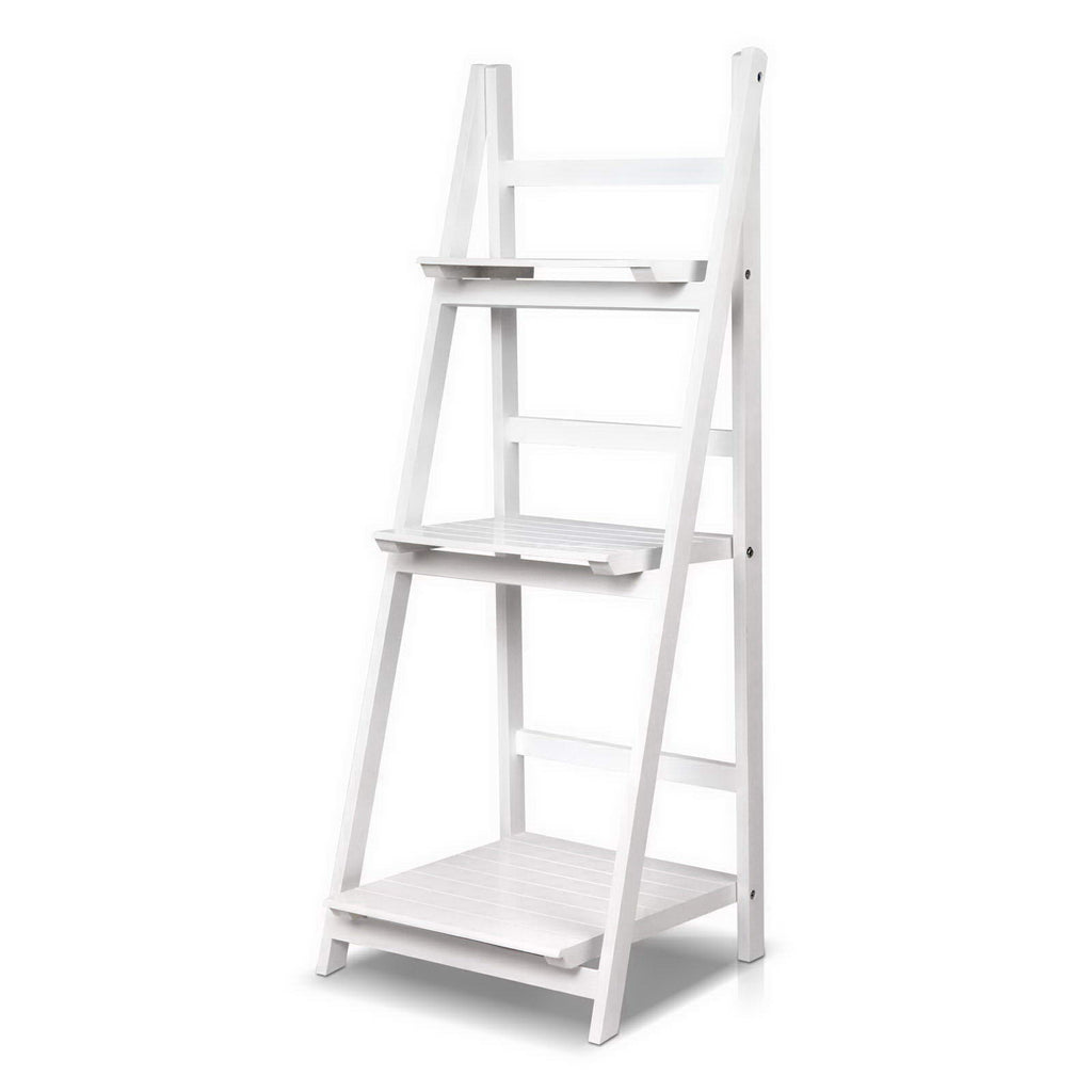 Artiss ZANE White 3-Tier Corner Shelf