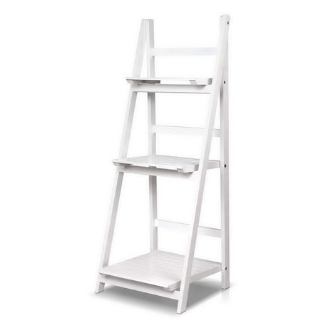 Artiss ZANE White 3-Tier Corner Shelf