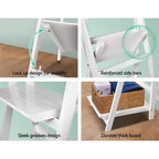 Artiss ZANE White 3-Tier Corner Shelf