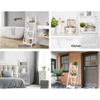 Artiss ZANE White 3-Tier Corner Shelf