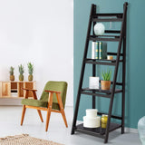 Artiss 5-Tier Corner Ladder Shelf - Coffee